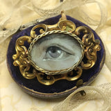 victorian lover's eye brooch