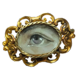 victorian lover's eye brooch